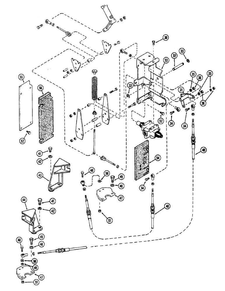 Схема запчастей Case IH 2470 - (146) - REAR STEERING CONTROL LINKAGE, PRIOR TO P.I.N. 8826940, CONTD (05) - STEERING