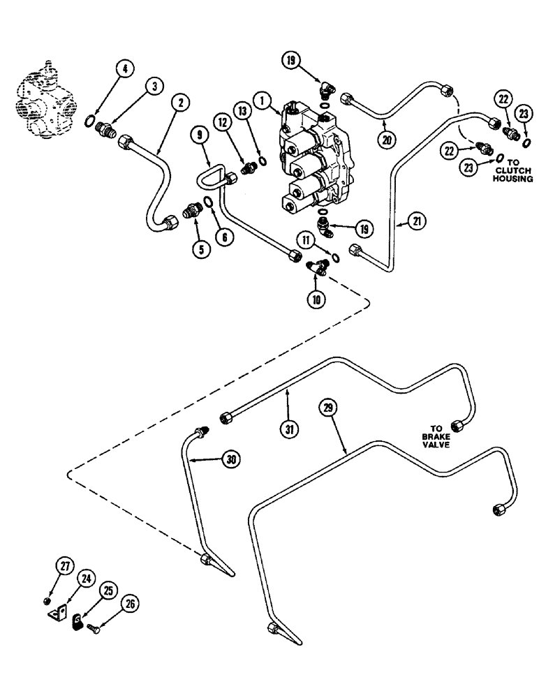 Схема запчастей Case IH 3294 - (8-266) - HYDRAULICS, ELECTRIC SHIFT CONTROL CIRCUIT (08) - HYDRAULICS