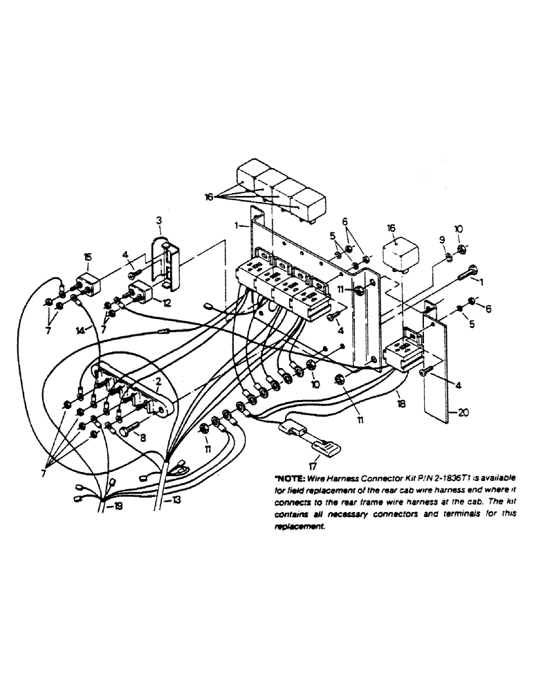 Схема запчастей Case IH 9180 - (02-15) - INSTRUMENT COMPONENT ASSEMBLY (06) - ELECTRICAL