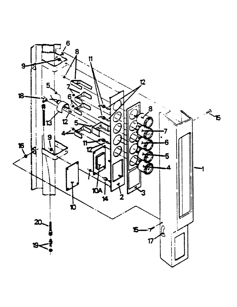 Схема запчастей Case IH 9180 - (02-10) - INSTRUMENT PANEL AND MOUNTING (06) - ELECTRICAL