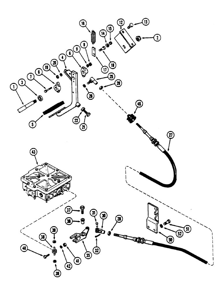 Схема запчастей Case IH 4690 - (6-162) - CLUTCH PEDAL AND LINKAGE (06) - POWER TRAIN