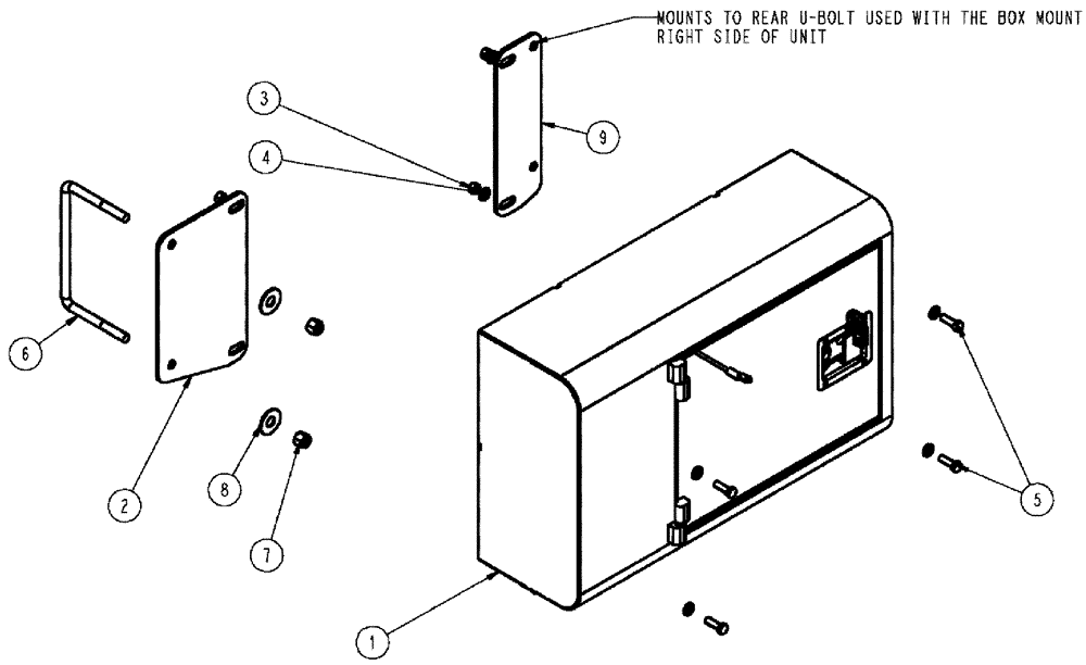 Схема запчастей Case IH 3210 - (09-001) - STORAGE BOX, SPINNER Options