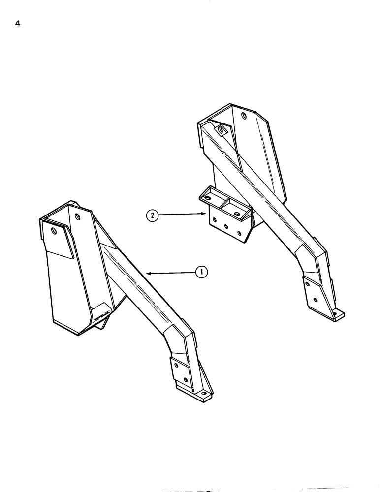 Схема запчастей Case IH 74L - (04) - SUBFRAMES (82) - FRONT LOADER & BUCKET