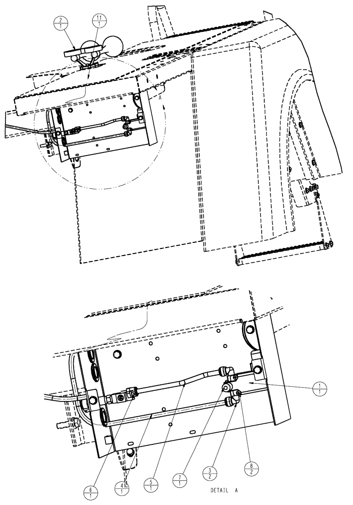 Схема запчастей Case IH TITAN 4520 - (07-011) - AIR HORN GROUP Pneumatics