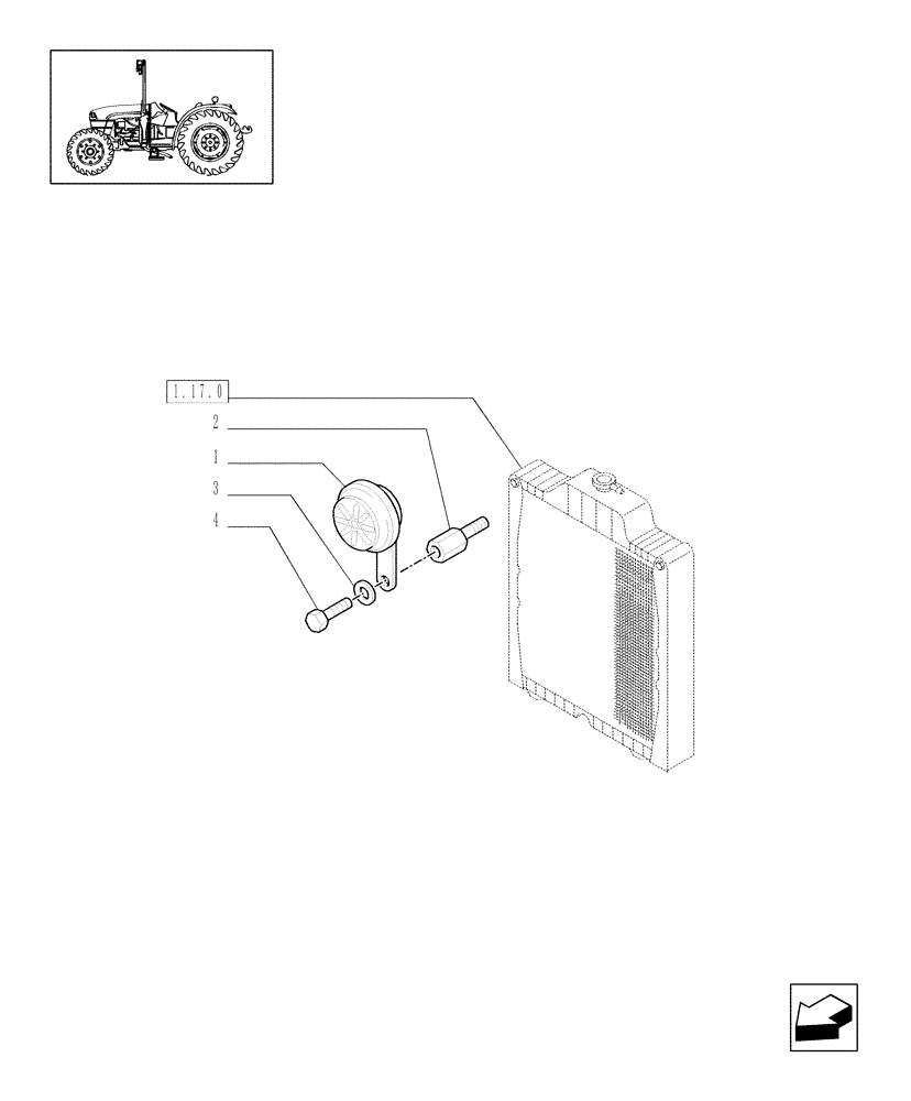 Схема запчастей Case IH JX1085C - (1.75.1) - HORN & 4WD ELECTRONIC CONTROL MODULE (06) - ELECTRICAL SYSTEMS