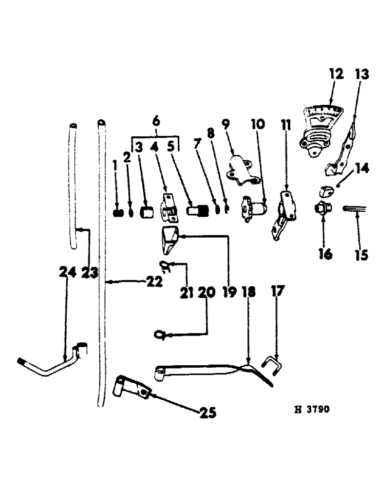 Схема запчастей Case IH 10 - (A-36) - GRASS SEED FEEDSHAFT 