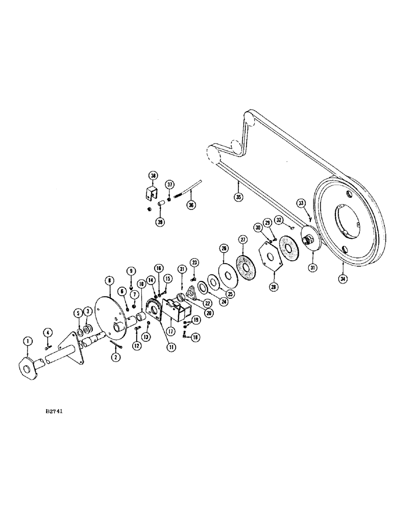 Схема запчастей Case IH 460 - (011C) - HART-CARTER PICKUP REEL DRIVE (58) - ATTACHMENTS/HEADERS