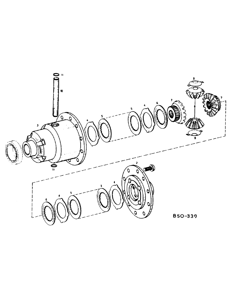 Схема запчастей Case IH 785 - (07-139) - DIFFERENTIAL, 4-WHEEL DRIVE, SELF-LOCKING, Z F 4-WHEEL DRIVE (04) - Drive Train