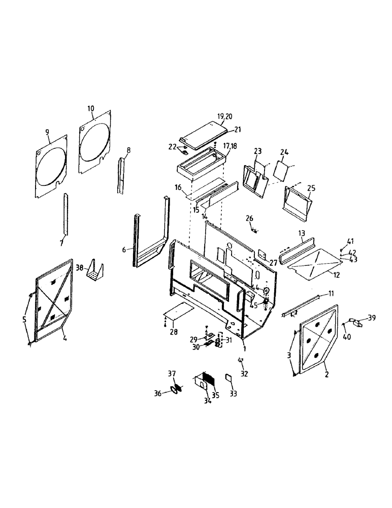 Схема запчастей Case IH 7000 - (C03-00) - ENGINE COMPARTMENT, FLORIDA OPTION Engine & Engine Attachments