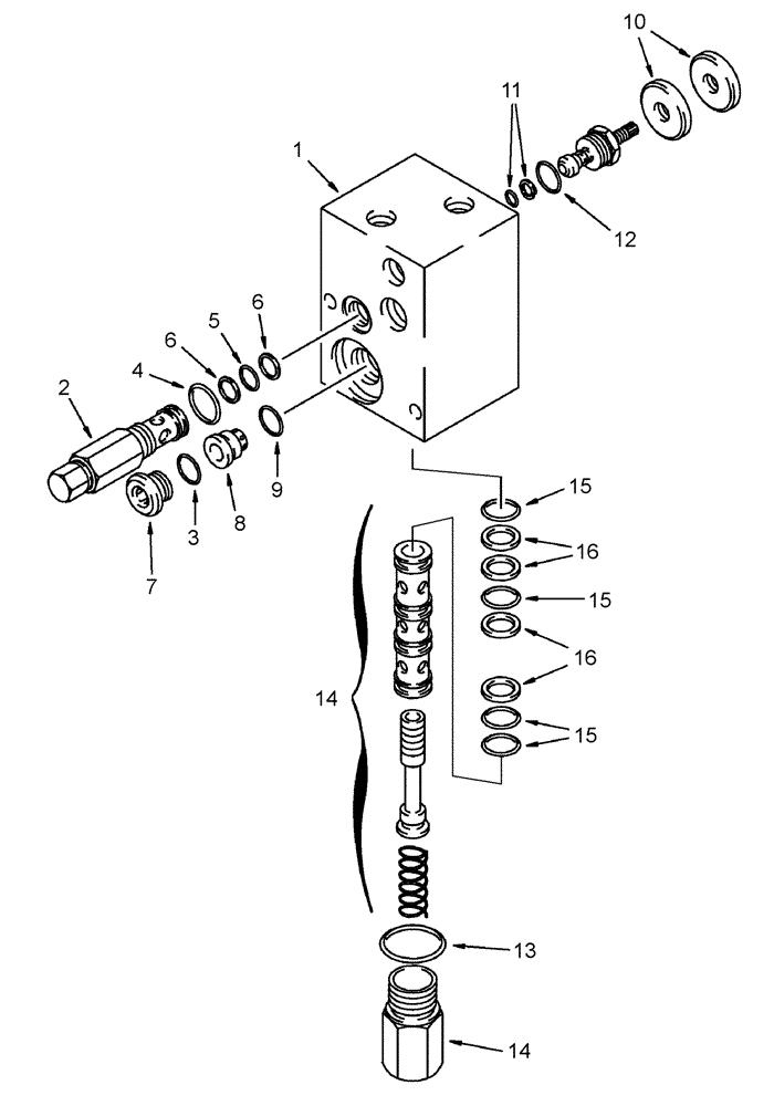 Схема запчастей Case IH 1200 - (A.10.A[58]) - FLOW CONTROL VALVE - 115885A1, 6 & 8 ROW RIGID TRAILING A - Distribution Systems