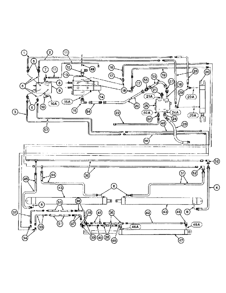 Схема запчастей Case IH 1400 - (8-30) - VALVES AND CONNECTIONS (07) - HYDRAULICS