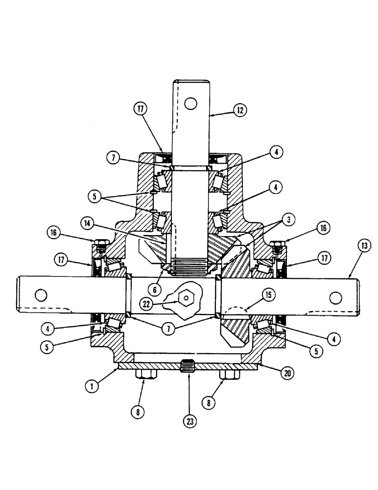 Схема запчастей Case IH 54FRS - (26) - GEARBOX, 54 FRS SNOW THROWER 