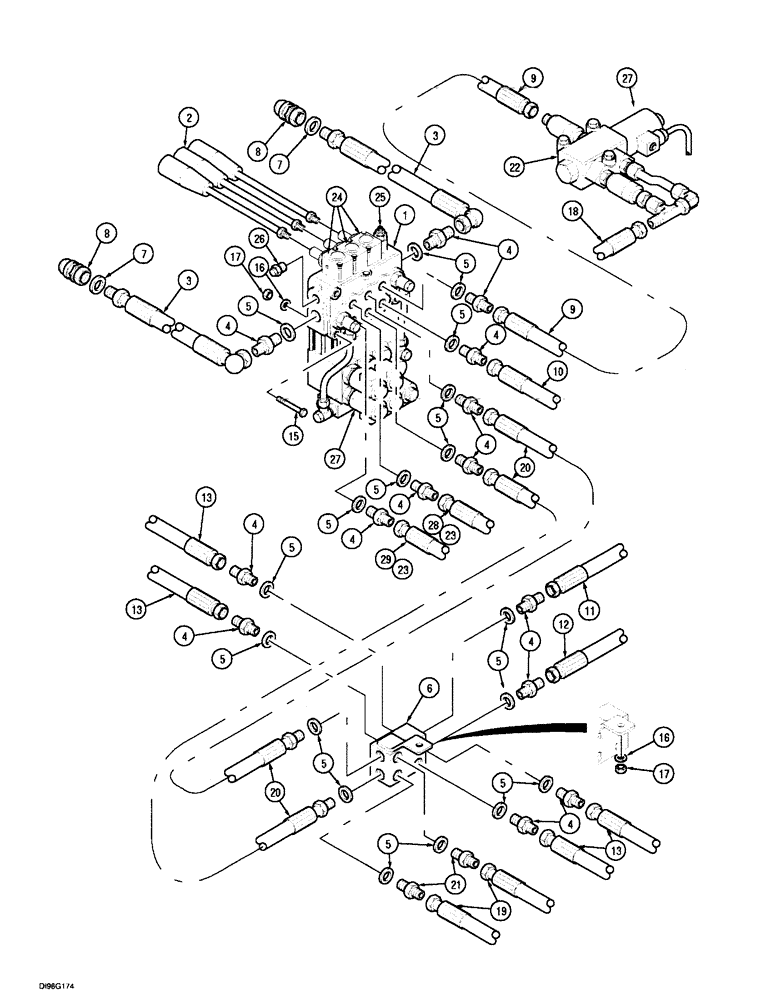 Схема запчастей Case IH 8640 - (2-36) - HYDRAULIC SYSTEM, 8640, 8650, ELECTRONIC CONTROL 