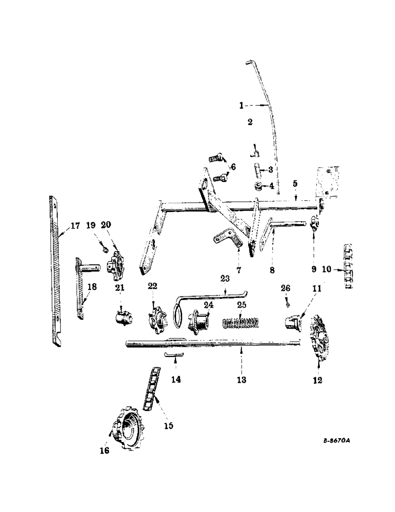 Схема запчастей Case IH 101 - (H-08) - COUNTERSHAFT 