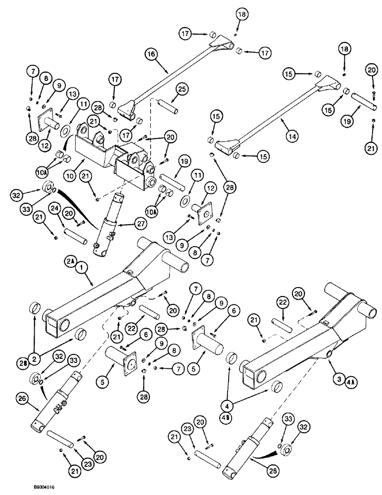 Схема запчастей Case IH 2055 - (9A-68) - DRUM LIFT ARMS (13) - PICKING SYSTEM