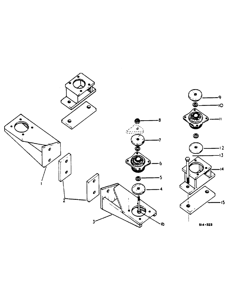 Схема запчастей Case IH 485 - (0J01-2) - CAB MOUNTINGS, MACHINE FITTED W/CAB (05) - SUPERSTRUCTURE