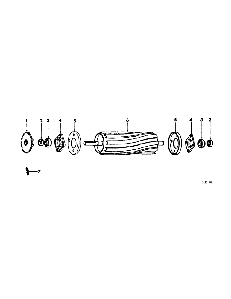 Схема запчастей Case IH 230 - (17-07) - MOUNTED EQUIPMENT, CONDITIONER LOWER STEEL ROLL ASSEMBLY Mounted Equipment