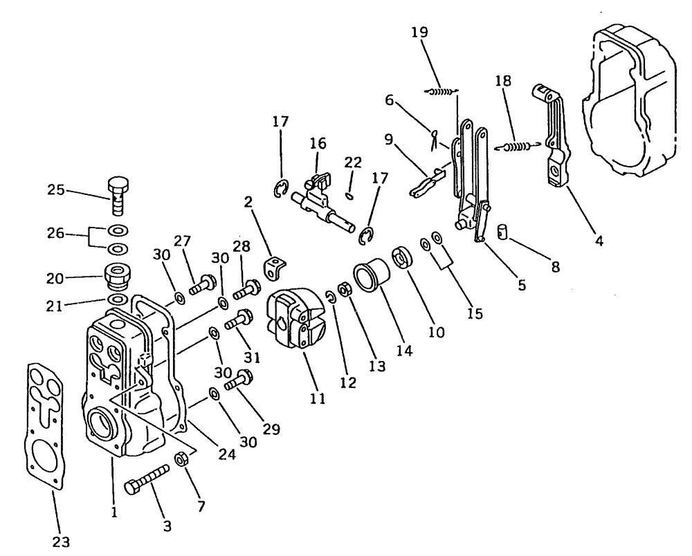 Схема запчастей Case IH 7700 - (C01[36]) - ENGINE FUEL PUMP, GOVERNOR, 2/2 KOMATSU SA6D108 Engine & Engine Attachments