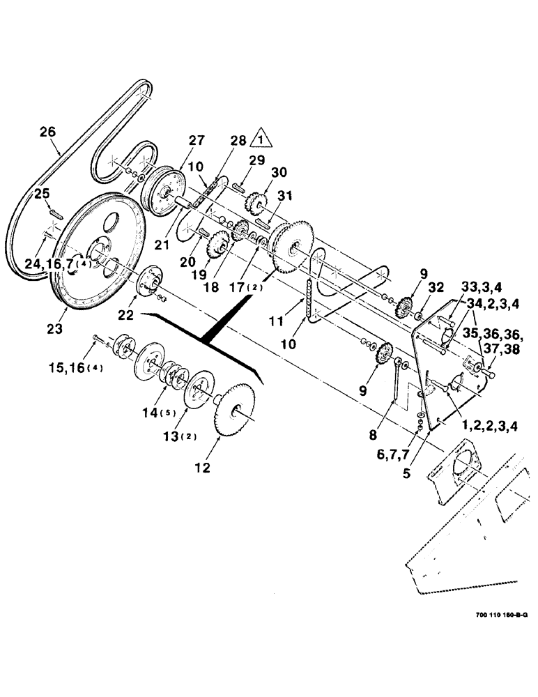 Схема запчастей Case IH 8830 - (2-10) - REEL DRIVE ASSEMBLY (09) - CHASSIS