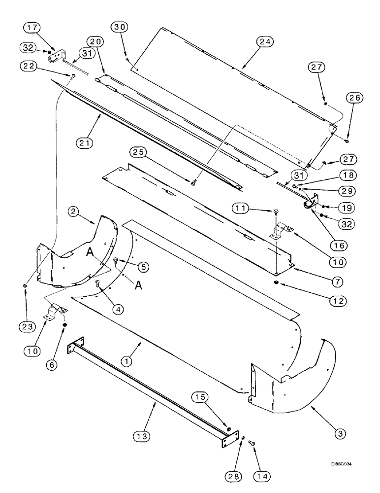 Схема запчастей Case IH 2188 - (9C-08) - CLEANING FAN, HOUSING (15) - BEATER & CLEANING FANS