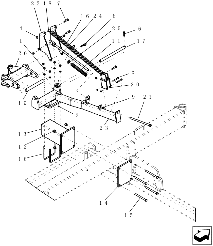 Схема запчастей Case IH 30 - (75.200.01) - ENDMARKER MOUNTS (75) - SOIL PREPARATION