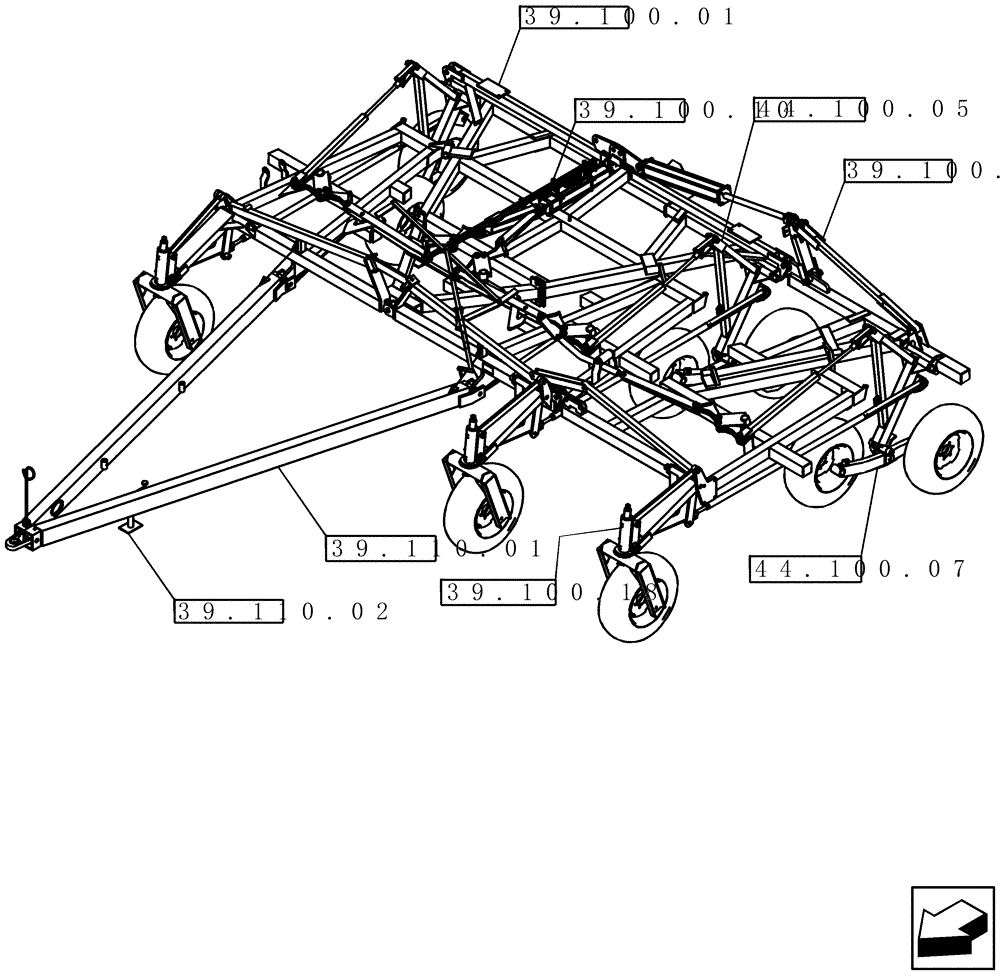 Схема запчастей Case IH 600 - (00.000.01) - PICTORIAL INDEX - GENERAL FRAME (00) - GENERAL & PICTORIAL INDEX