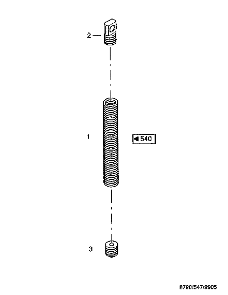 Схема запчастей Case IH 8790 - (121) - TENSION SPRING, COMPLETE (60) - PRODUCT FEEDING