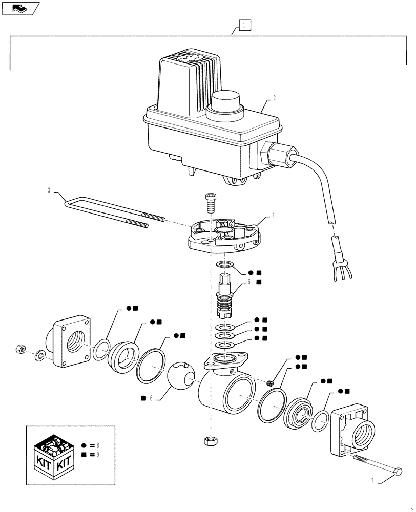 Схема запчастей Case IH 810 - (78.110.15.AA) - WET BOOM CONTROL VALVE (78) - SPRAYING