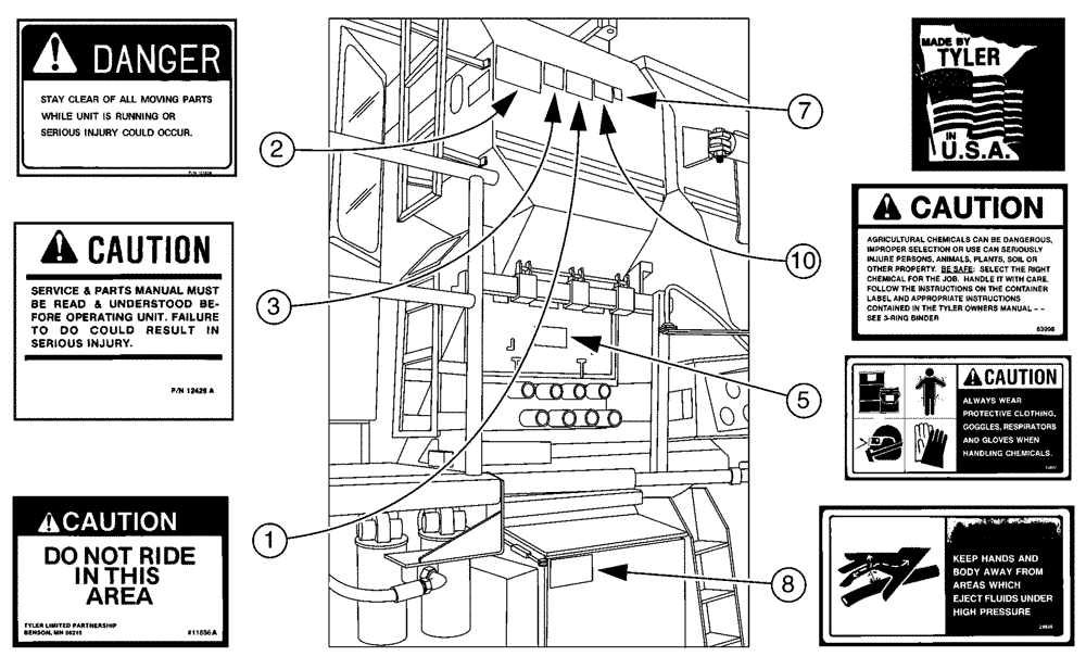 Схема запчастей Case IH 437 - (14-003[02]) - DECALS Tarps Decals/ Miscellaneous