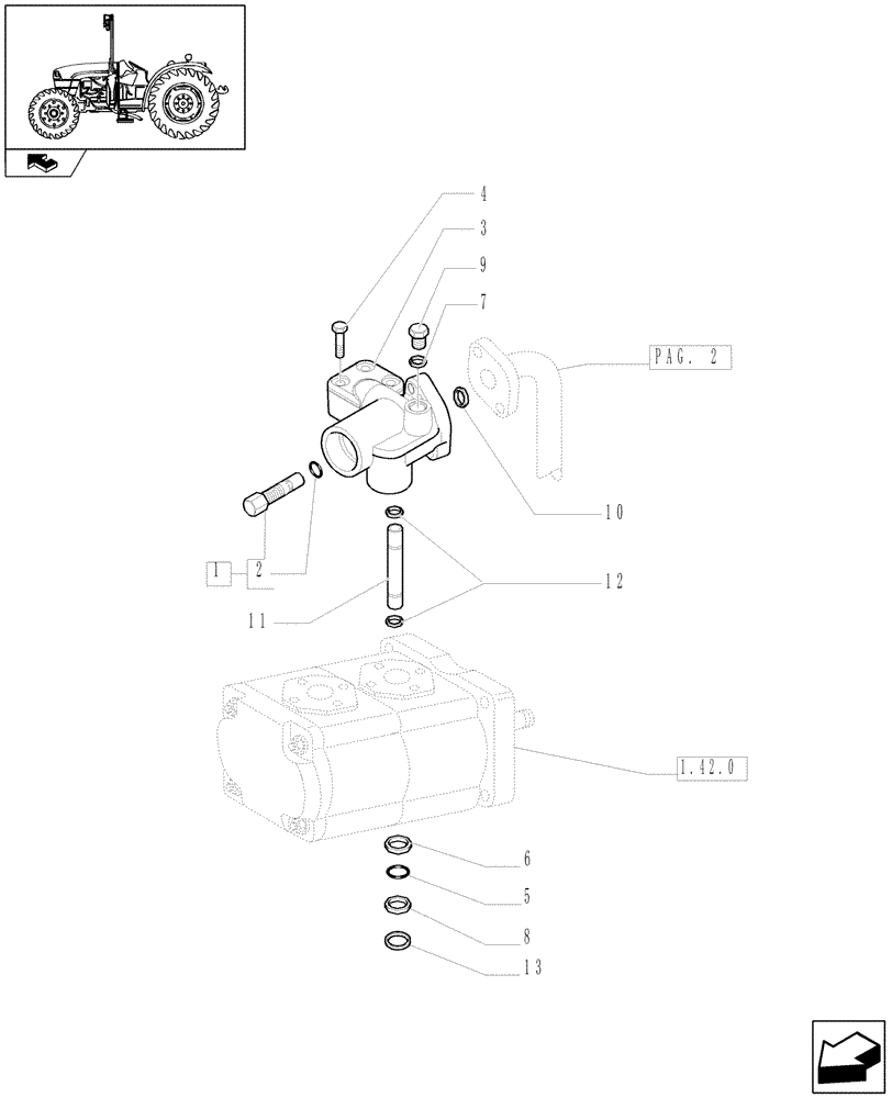 Схема запчастей Case IH FARMALL 85C - (1.82.1[03]) - LIFTER, LINES (07) - HYDRAULIC SYSTEM