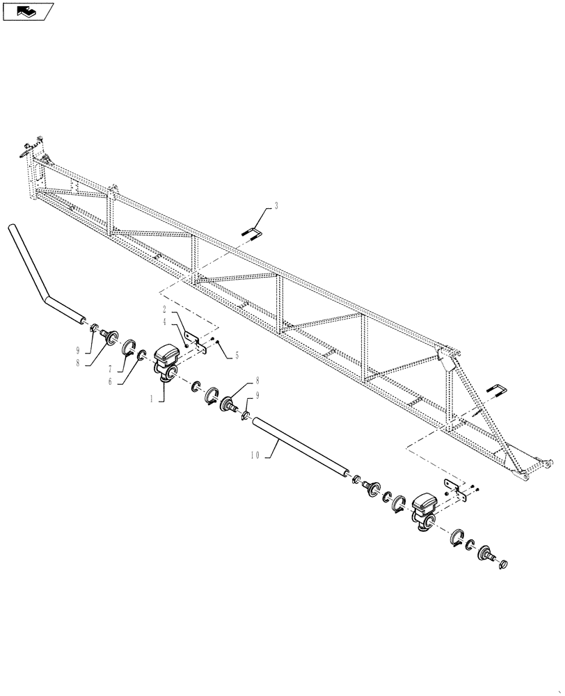 Схема запчастей Case IH 4420 - (09-090) - BOOM VALVE GROUP, MID, LO-FLOW Liquid Plumbing