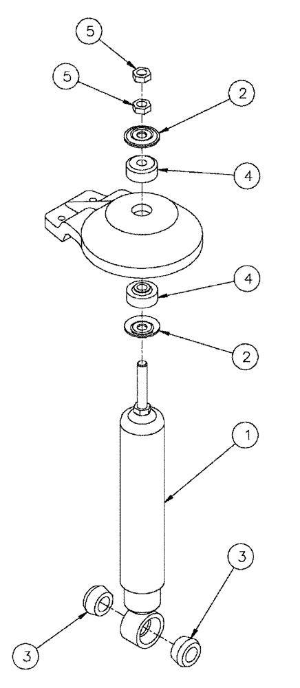 Схема запчастей Case IH SPX4260 - (04-026) - SUSPENSION SHOCK ASSEMBLY Suspension & Frame