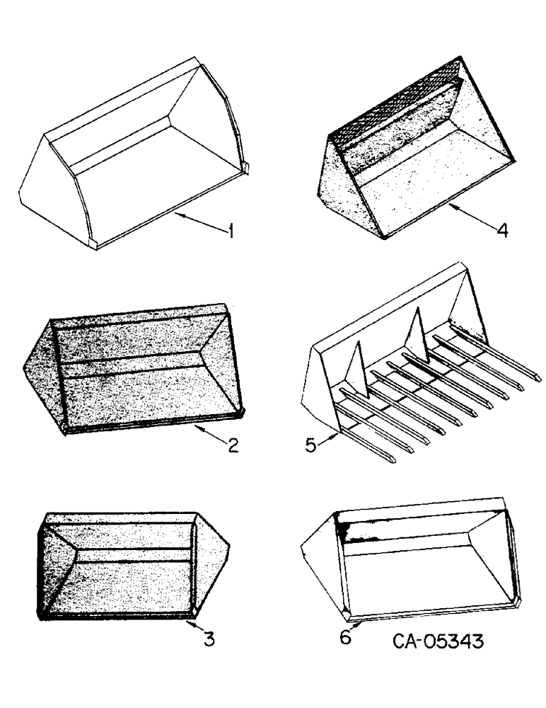 Схема запчастей Case IH 4130 - (17-3) - MOUNTED EQUIPMENT, LOADER BUCKET ATTS (05) - SUPERSTRUCTURE