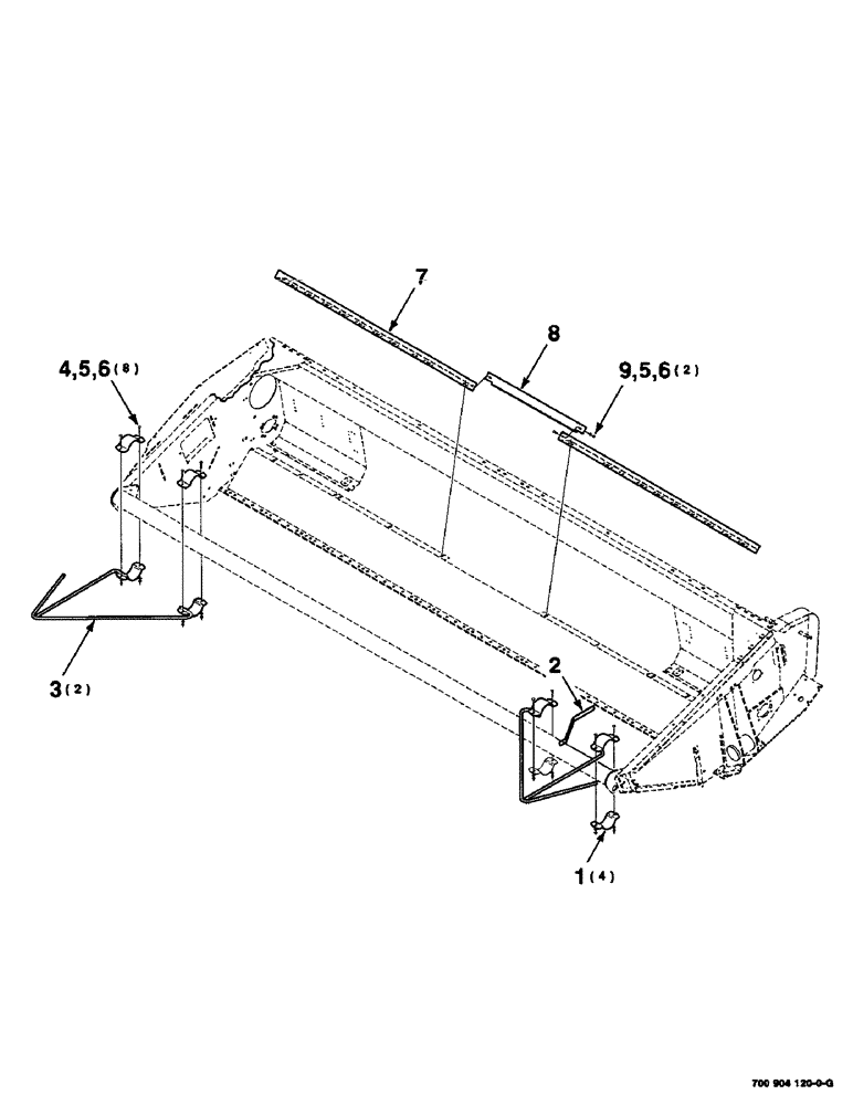 Схема запчастей Case IH SC414 - (9-12) - CROP DIVIDER KIT, (HK60918 CROP DIVIDER KIT COMPLETE - TO BE ORDERED THRU WHOLEGOODS ONLY) (09) - CHASSIS