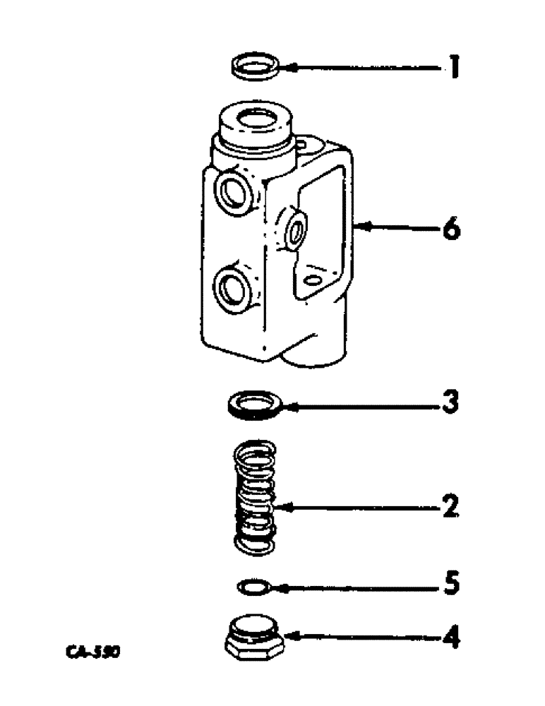 Схема запчастей Case IH 856 - (B-15) - POWER TRAIN, DIFFERENTIAL LOCK VALVE (03) - POWER TRAIN