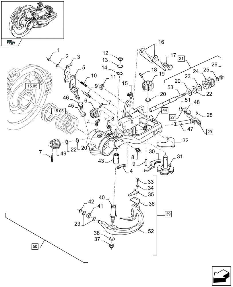 Схема запчастей Case IH LB433R - (15.08[01]) - KNOTTERS (15) - KNOTTER /WRAPPER