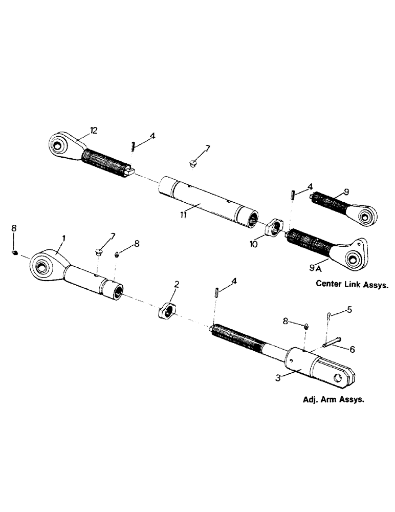 Схема запчастей Case IH STEIGER - (10-06[1]) - CENTER LINK ASSYS. Options & Miscellaneous