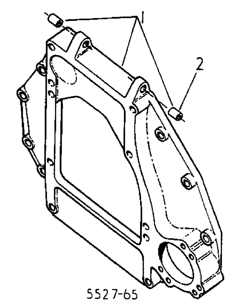 Схема запчастей Case IH 884 - (12-36) - ENGINE MOUNTING Power