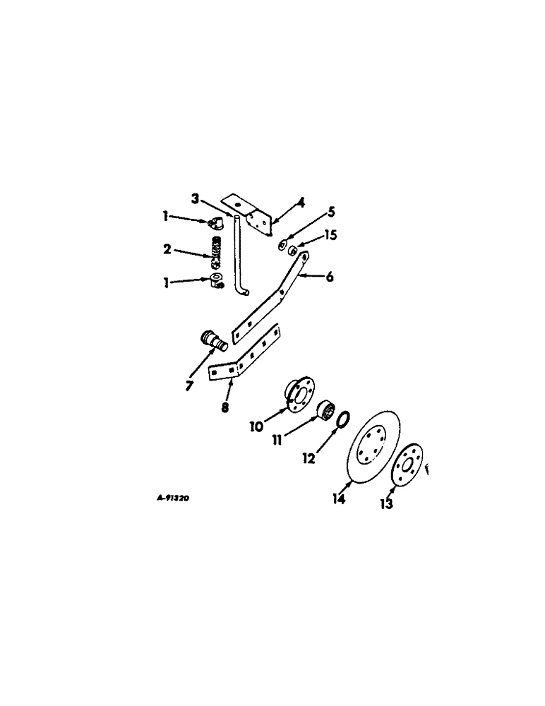 Схема запчастей Case IH 58-SERIES - (P-39[A]) - DISK COVERING ATTACHMENT, SPECIAL W/PRECISION BEARINGS, ONE PER ROW, 1967 AND SINCE 