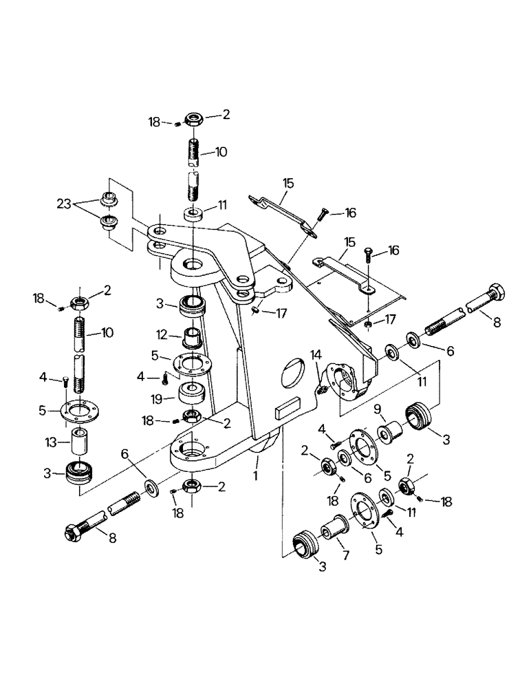 Схема запчастей Case IH SM-325 - (06-04) - CENTER YOKE (12) - FRAME