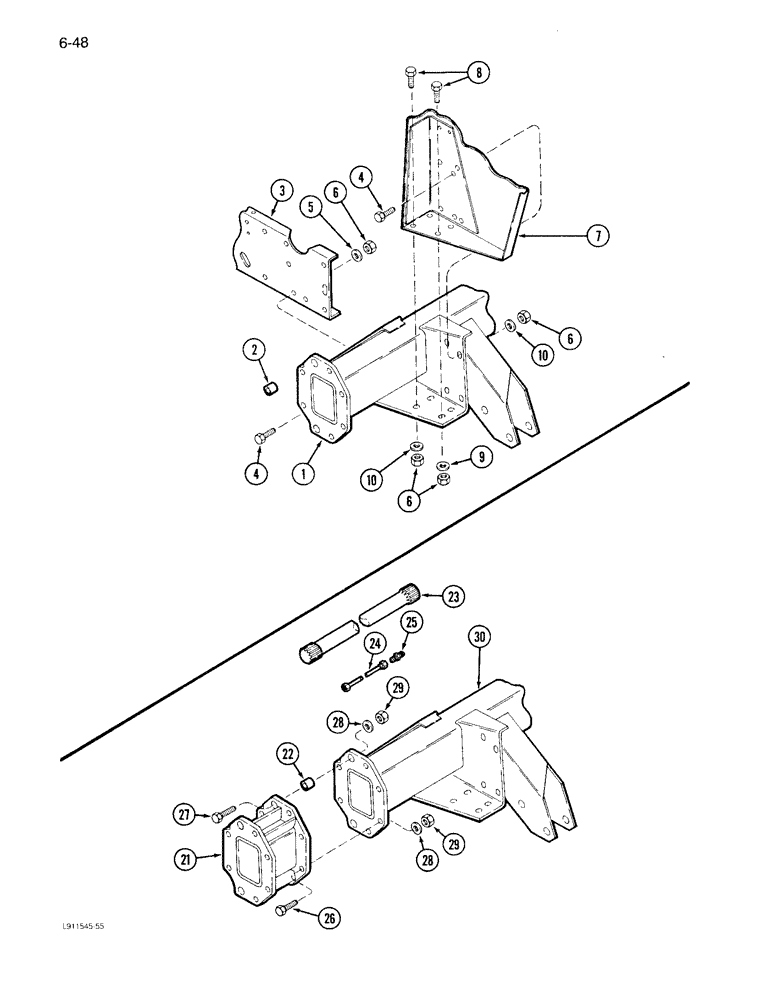 Схема запчастей Case IH 1640 - (6-48) - DRIVE AXLE (03) - POWER TRAIN