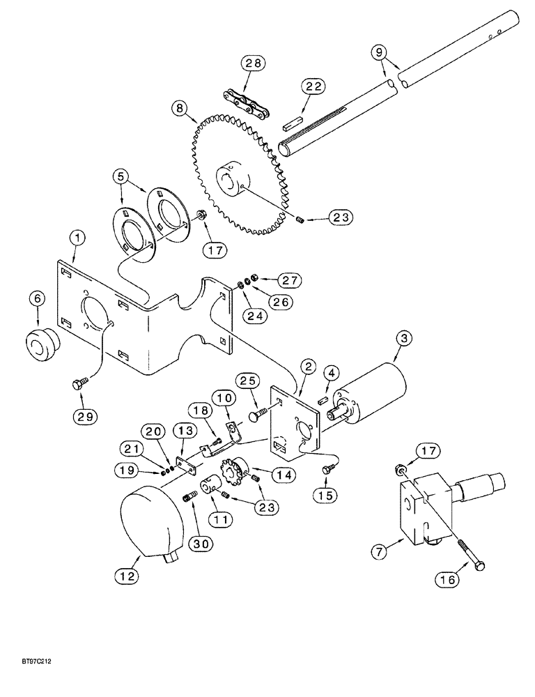 Схема запчастей Case IH AFS - (04-06) - DIRECT HYDRAULIC DRIVE - PLANTER WITHOUT GEARBOX (MODEL YEAR 1997 AND 1998) (35) - HYDRAULIC SYSTEMS