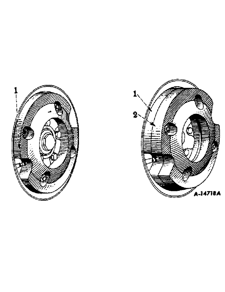 Схема запчастей Case IH FARMALL CUB - (15-03) - WHEELS AND TRACTION, FRONT WHEEL WEIGHTS Wheels & Traction