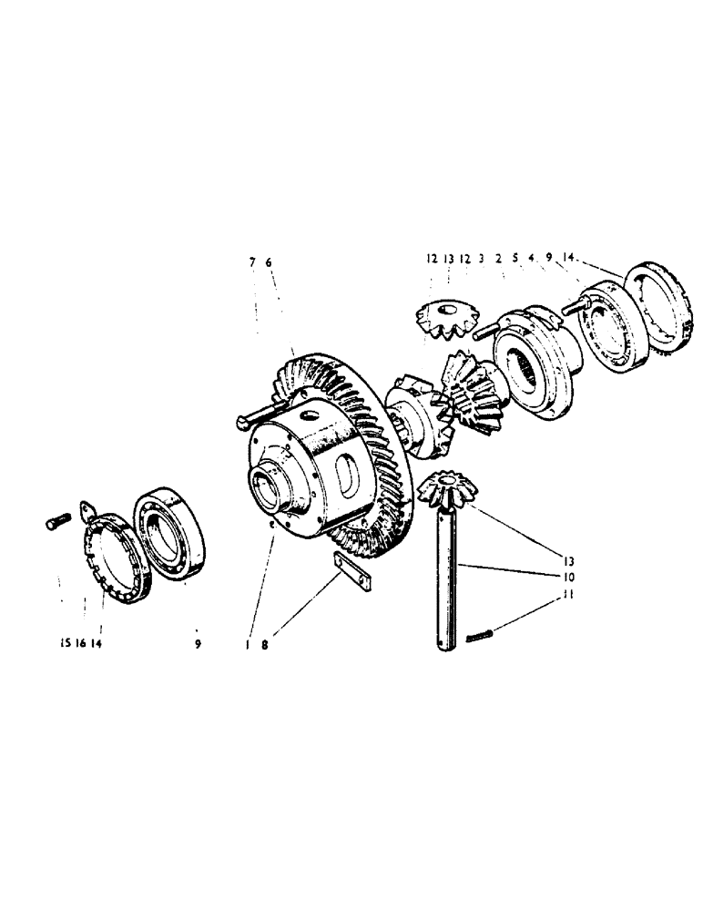 Схема запчастей Case IH 850 - (32) - DIFFERENTIAL, ALL MODELS Gearbox