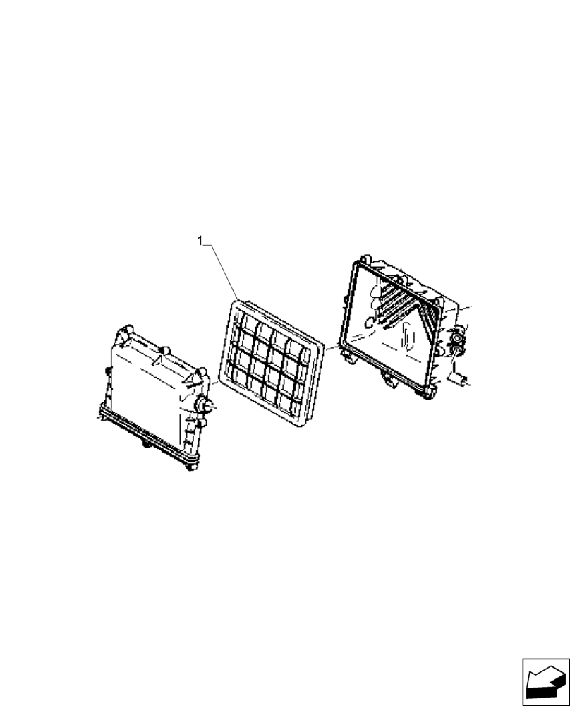 Схема запчастей Case IH A8800 - (10.202.AB[02]) - AIR FILTER (SCANIA DC9) (10) - ENGINE