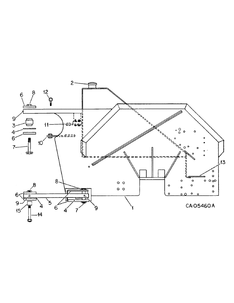 Схема запчастей Case IH 4568 - (09-03) - FRAME, REAR FRAME (12) - FRAME