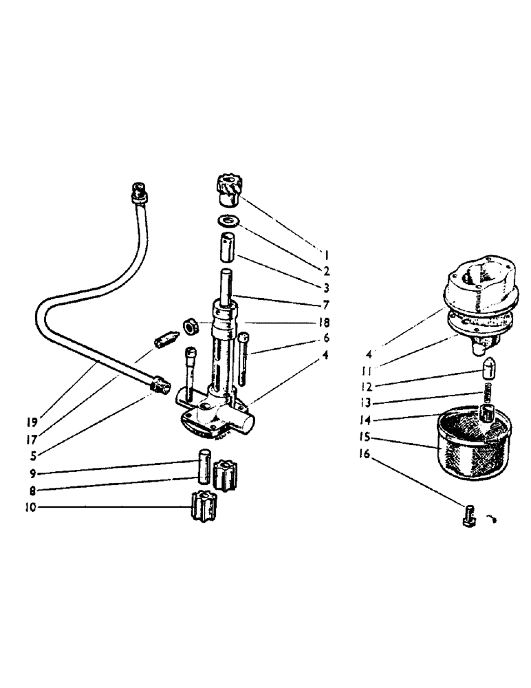 Схема запчастей Case IH 850 - (14) - OIL PUMP, ALL MODELS (01) - ENGINE