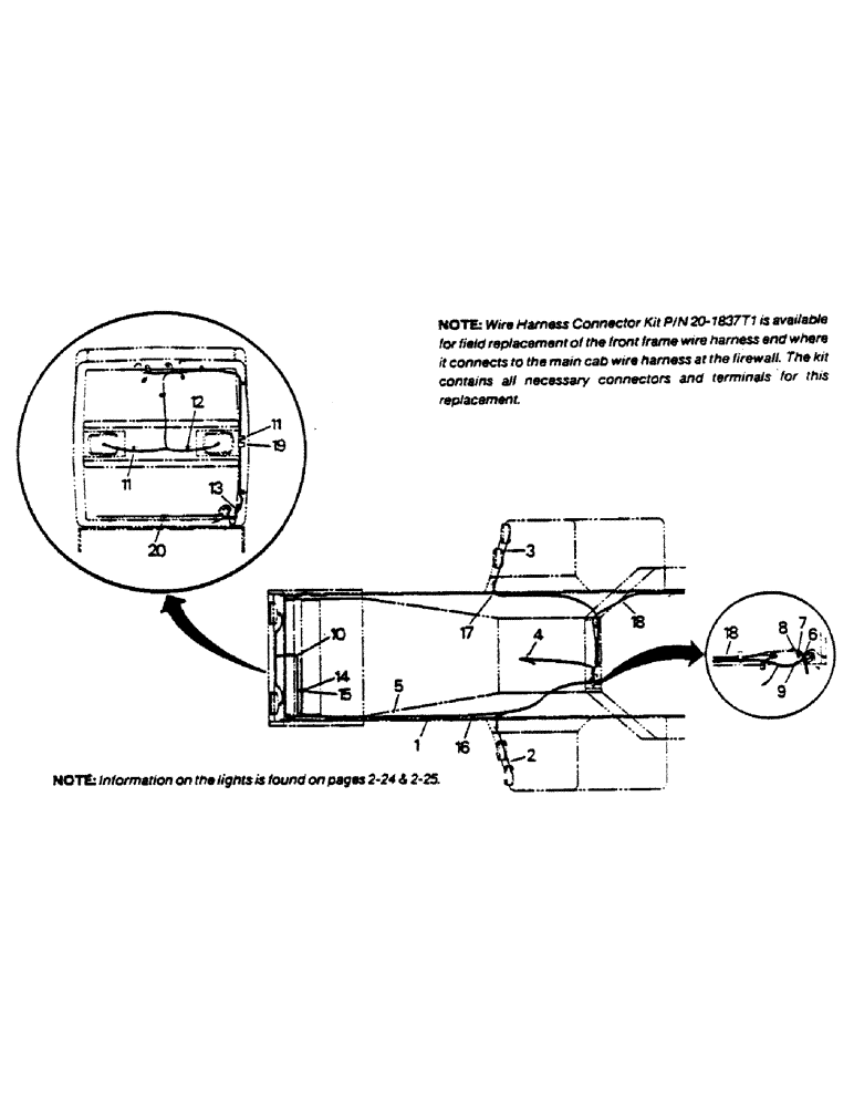 Схема запчастей Case IH 9180 - (02-16) - FRONT FRAME ELECTRICAL (06) - ELECTRICAL