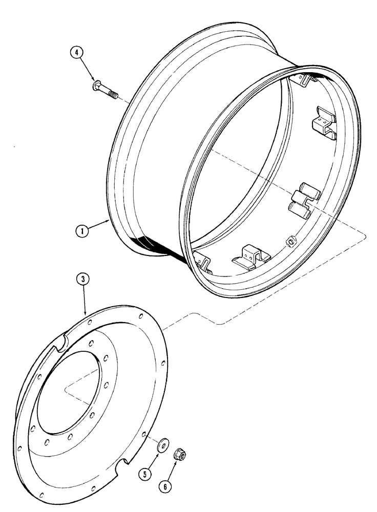 Схема запчастей Case IH 7210 - (5-052) - FRONT WHEELS, MFD TRACTOR WITH 4-1/4 INCH AND 5-1/4 INCH DISC OFFSET (05) - STEERING