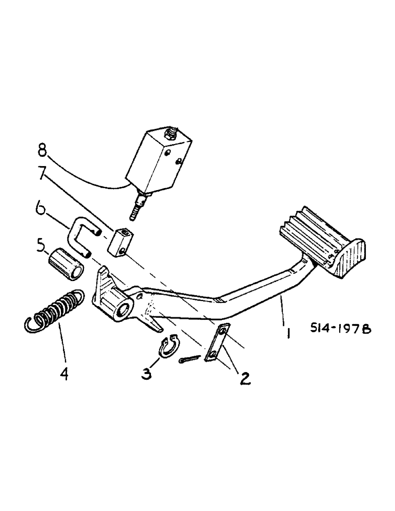 Схема запчастей Case IH 2400 - (07-84) - FOOT-N-INCH CONTROLS (04) - Drive Train